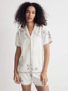 Madewell Embroidered Cotton Set